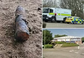 Bomb squad descends on retail park after magnet fisherman snares live shell