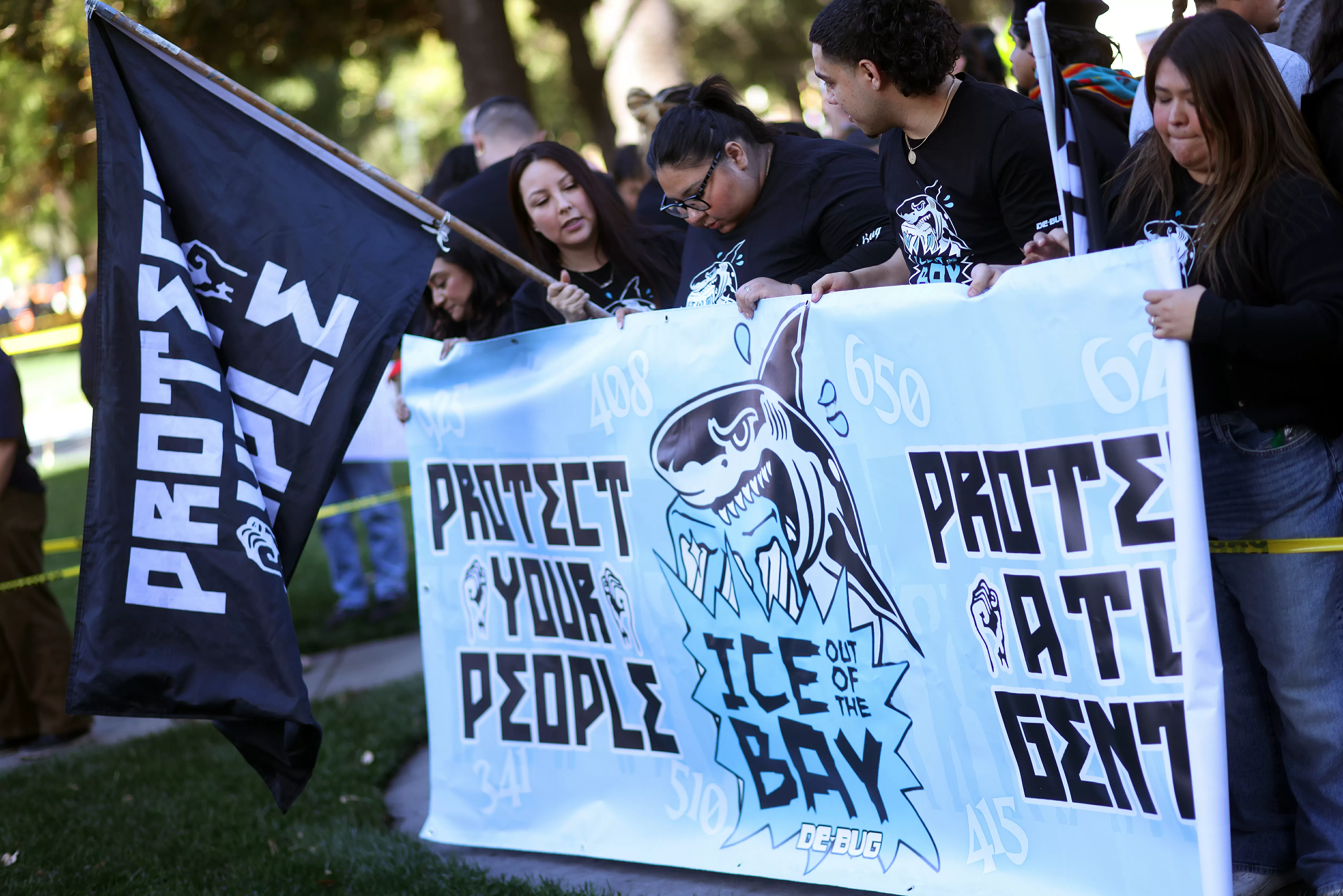 ‘We’re ready’: Community members, NFL players decry potential ICE enforcement during Super Bowl