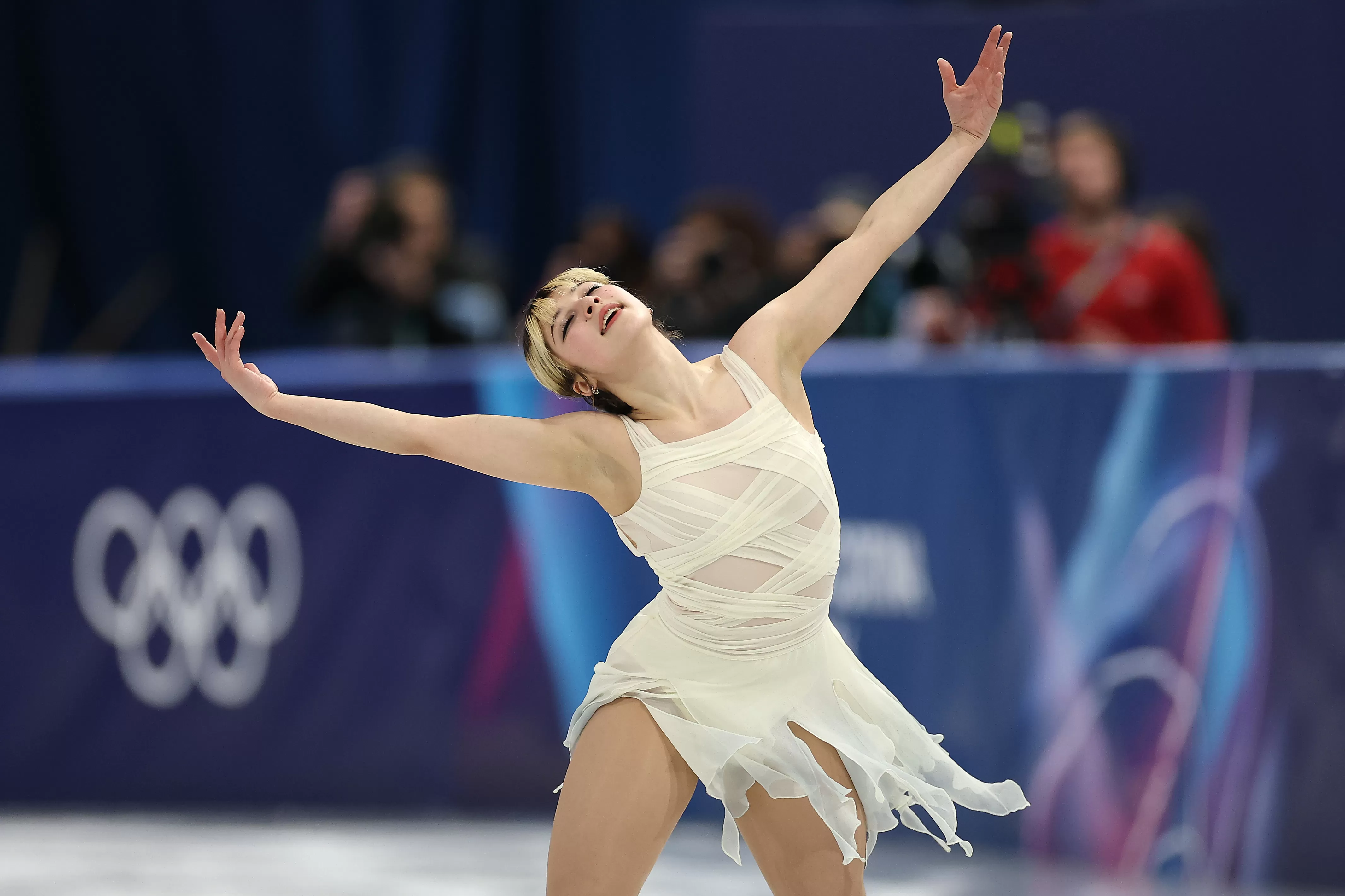 East Bay star Alysa Liu in Olympic medal position after short program; other Americans falter
