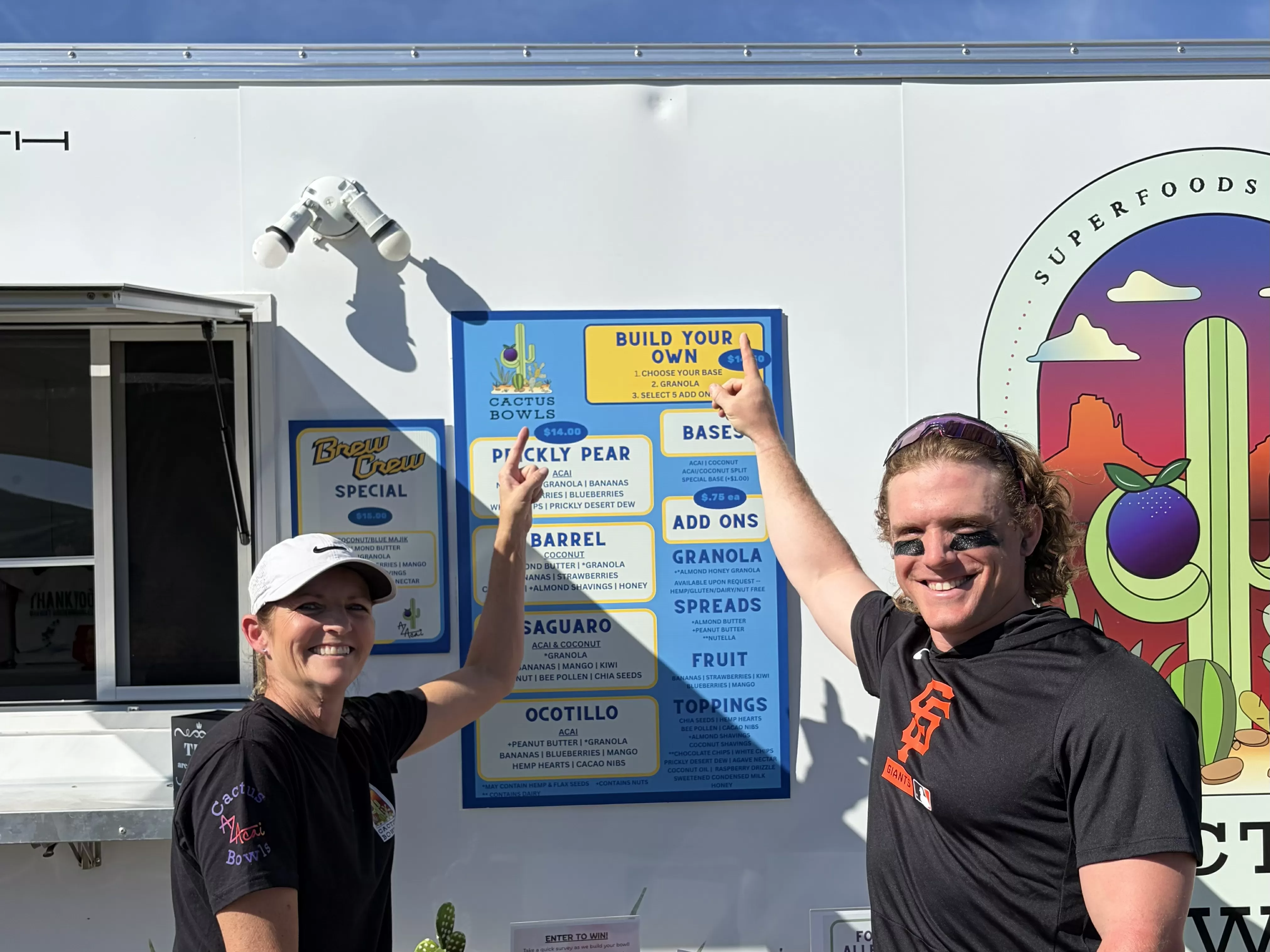 Bader dents food truck with first SF Giants home run