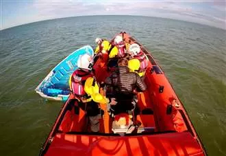 Teen unable to swim rescued after friends push him out to sea on sinking boat