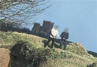 Police called to cliffs after men spotted carrying ‘air gun’