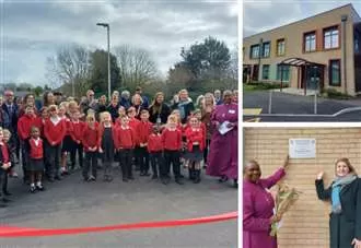 School celebrates completion of £11m building set to double intake