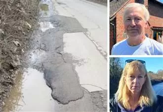 ‘Repairs to pothole-ridden road are woefully inadequate’