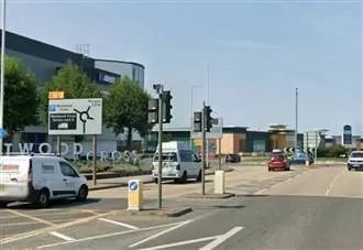 Crash and road closures causing heavy traffic near shopping centre