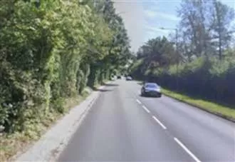 Motorcyclist seriously injured in three-vehicle crash