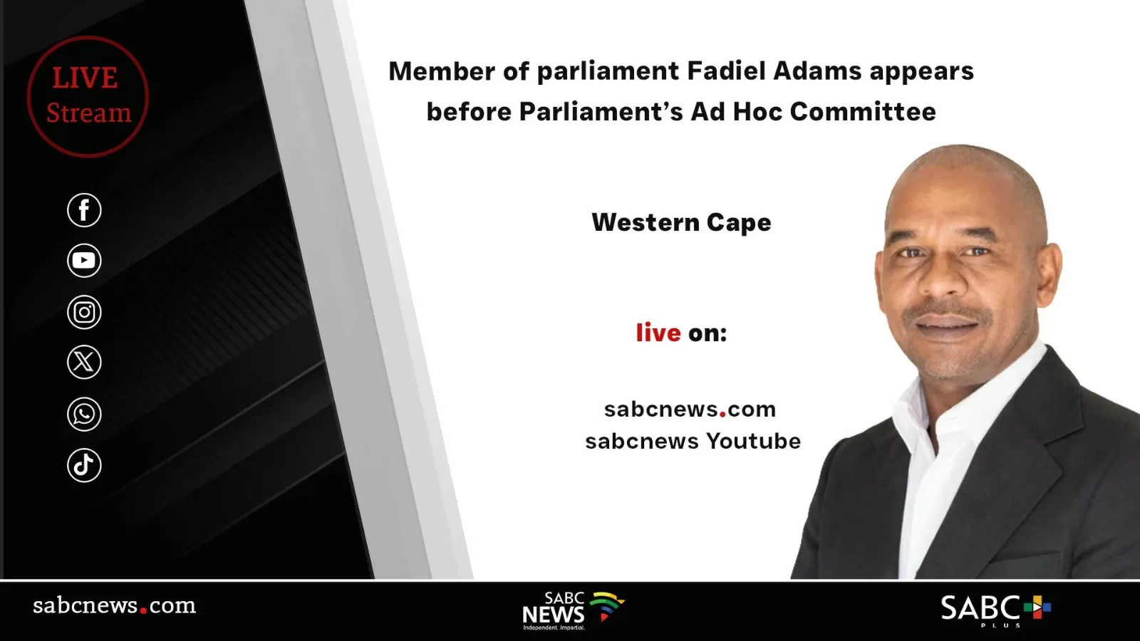LIVE: Fadiel Adams appears before Ad Hoc Committee | 04 March 2026