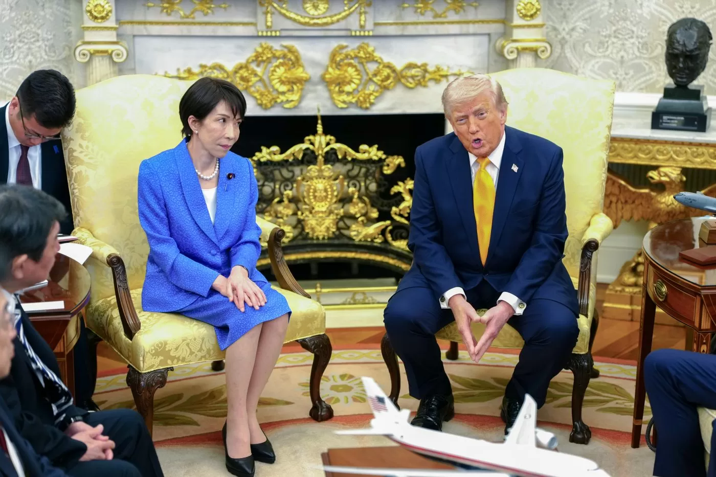 Trump ribs Japanese prime minister on Pearl Harbor in Oval Office talk on Iran