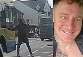 Crazed dad smashes school bus in drunken rage after being refused lift