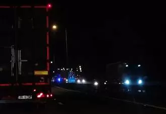 Motorway crash sparks gridlock and emergency response