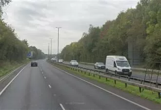 Main road partially blocked after crash