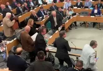 Opposition councillors demand to know why walk-out video ‘disappeared’