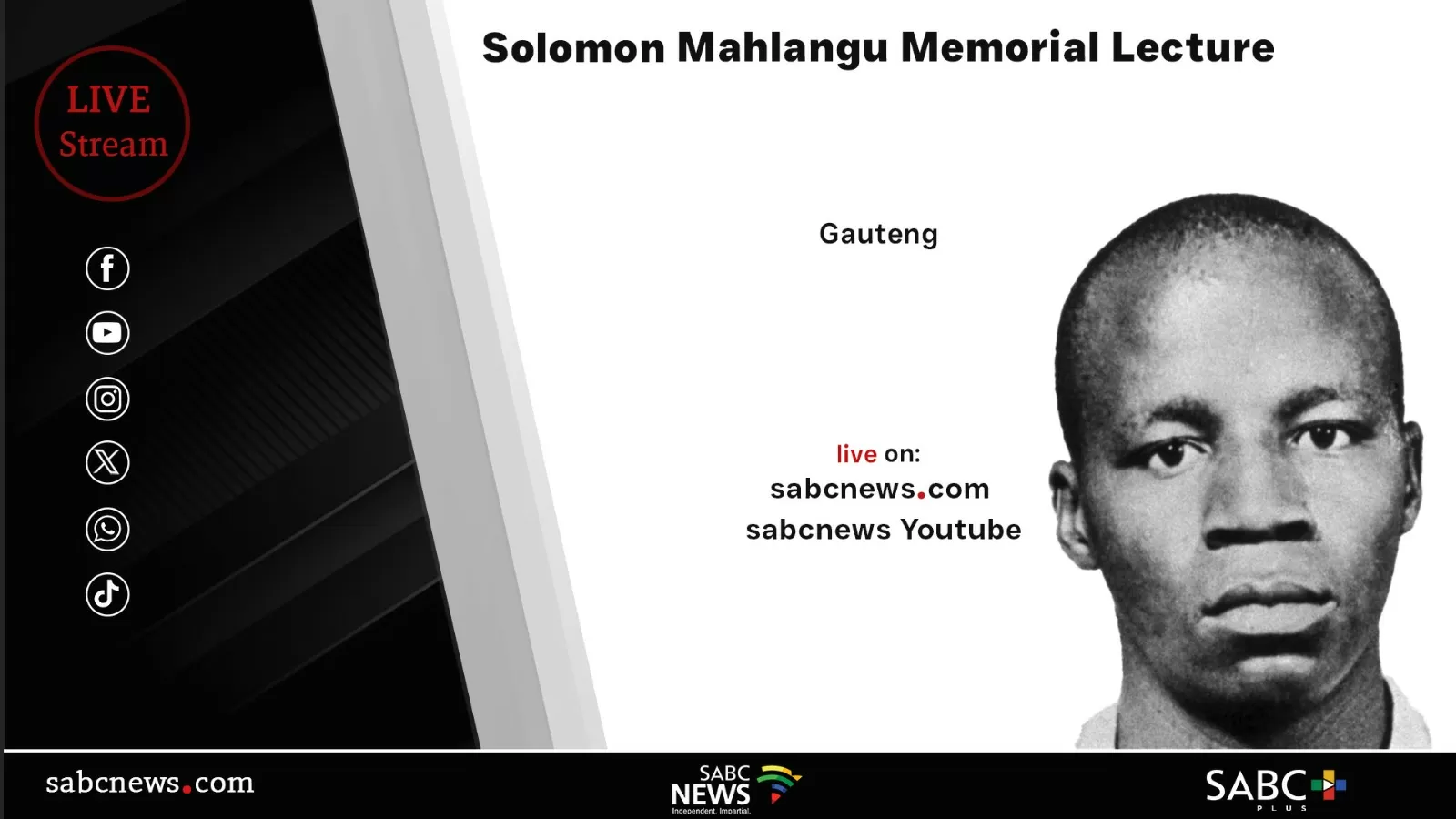 LIVE: Solomon Kalushi Mahlangu Commemoration